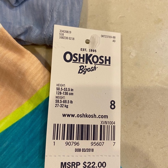 Oshkosh BNWT boys size 8 tee - Picture 4 of 5